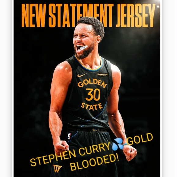 NEW! STEPHEN CURRY GOLD BLOODED! SELF CREATED 8.5x11 ULTRA PREMIUM GLOSSY POSTER - Picture 3 of 4